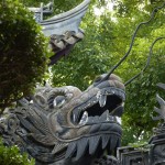 Drachenkopf in der Tempelanlage